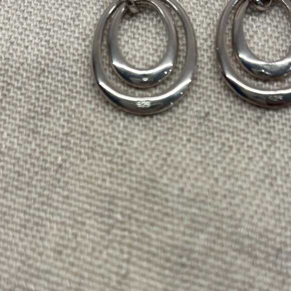 925 Sterling Silver Dangle Earrings - Picture 3 of 4